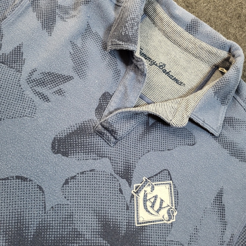 Tampa Bay Rays Tommy Bahama Shirt Blue Men's Large Tropical MLB